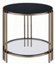 ACME Furniture Zaidee Black End Table with Champagne Base-3
