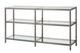 Coaster® Kate Black Nickel 2-Tier Bookcase-1