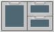 Hestan® AGSDR Series 36" Pacific Fog Outdoor Double Drawer and Storage Door Combination-0