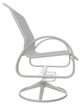 Telescope Casual Aruba Abalone/Warm Gray Aluminum/Fabric Outdoor Sling Swivel Rocker-2