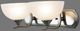 YHD Glacier Point Ivory Cloud/Satin Nickel 2-Light Vanity Lighting-2