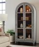 Hammary® Hidden Treasures Gray Arched Display Cabinet-1