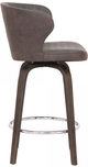 Armen Living Mynette Brown 30" Swivel Bar Stool-1