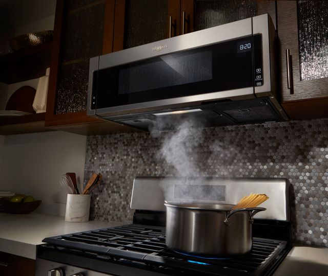 Whirlpool® 1.1 Cu. Ft. Stainless Steel Over The Range Microwave-8