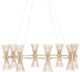 Currey & Company Novatude Contemporary Gold Leaf/Contemporary Silver Leaf Chandelier-0
