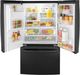 GE® 36" 25.6 Cu. Ft. High-Gloss Black Freestanding French Door Refrigerator-3