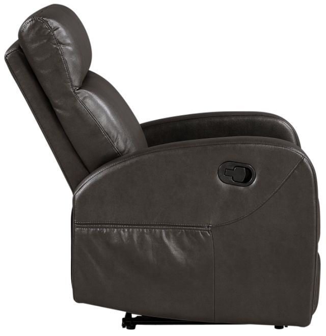 Homelegance® Allen Espresso Manual Reclining Chair-3