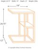 Signature Design by Ashley® Forestmin Natural Accent Table with Black Base -1