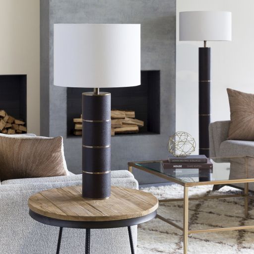 Surya Andrews Dark Brown Table Lamp-1