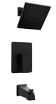 ZLINE Palisades Matte Black Modern Shower System-0