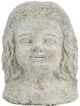 A & B Home Gray Lady Bust Statue with Long Hair-0