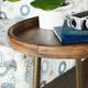 Crestview Collection Bengal Manor Silva Medium Brown Accent Table with Brass Base-2