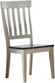 A-America® Toluca Chalk White/Cocoa Bean Slatback Dining Side Chair-0