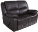 GoBerce® Dark Gray Reclining Loveseat-0