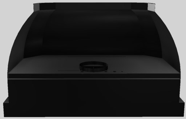 Vent-A-Hood® Designer Series 48" Black Wall Mounted Range Hood-2