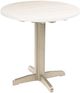 C R Plastic Generation Beige Pub Pedestal Base Table-0