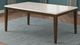 New Classic® Home Furnishings Essence White Marble Table Top with Brown Base-1