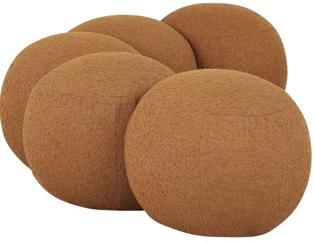 Meridian Furniture Apollo Saddle 75" Boucle Fabric Upholstered Bench-2