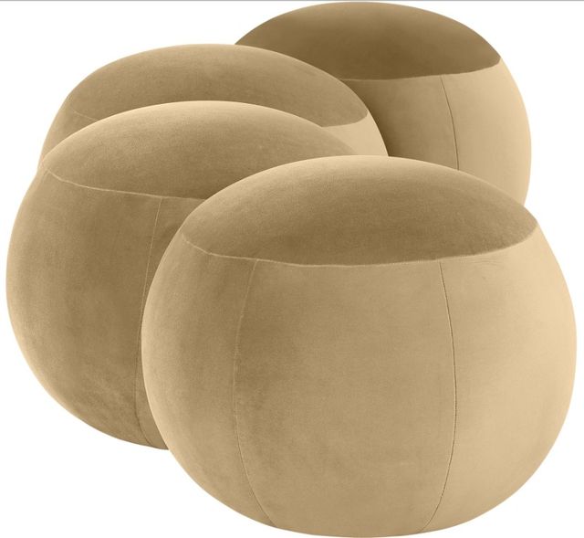 Meridian Furniture Apollo Camel 65" Velvet Upholstered Bench-1