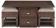 Homelegance® Claremore Brown Cocktail Table with Two Benches-3