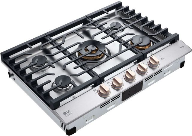 LG Studio 30" Essence White Gas Cooktop-8