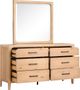 Magnussen Home® Somerset Butternut Dresser with Landscape Mirror-2