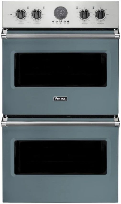 Viking® 5 Series 30" November Sky Double Electric Premiere Oven-0