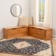 Linon Norah Caramel Backless Nook Bench-1