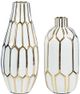 Signature Design by Ashley® Mohsen 2-Piece Gold/White Vase Set-0