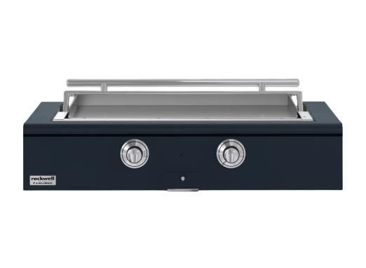 Caliber™ Rockwell Social 48" Juniper Built-In Natural Gas Outdoor Griddle with Polished Chrome Hardware-0