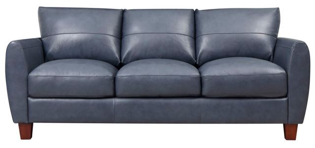 Leather Italia™ Georgetowne Traverse Blue Sofa-1