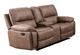 Mazin Furniture Easton Light Brown Power Reclining Loveseat with Center Console-0