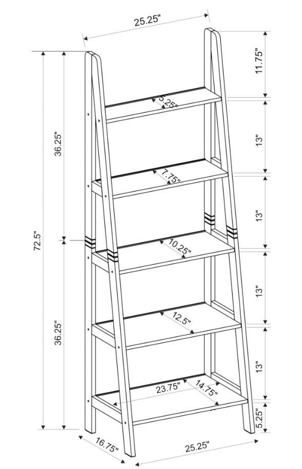 Linon Rossland Espresso Bookshelf-2