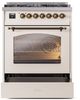 Ilve® Nostalgie II Series 30" Antique White Pro Style Dual Fuel Range-3
