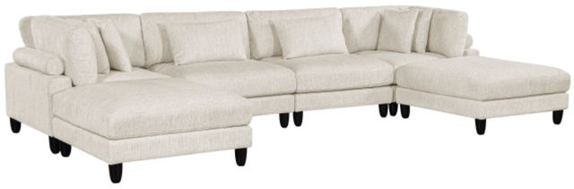 Homelegance® Robstown 6-Piece Beige Modular Sectional with Ottomans-0