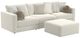 Jackson Furniture Ritzy 4-Piece Bone Sectional with Ottoman-0