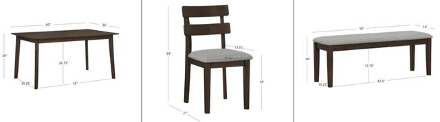 Powell® Daly 6-Piece Brown/Sand Dining Set-2