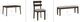 Powell® Daly 6-Piece Brown/Sand Dining Set-2