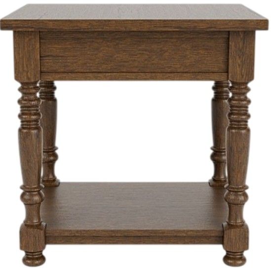 Riverside Furniture Eastlake Whiskey Oak End Table-3