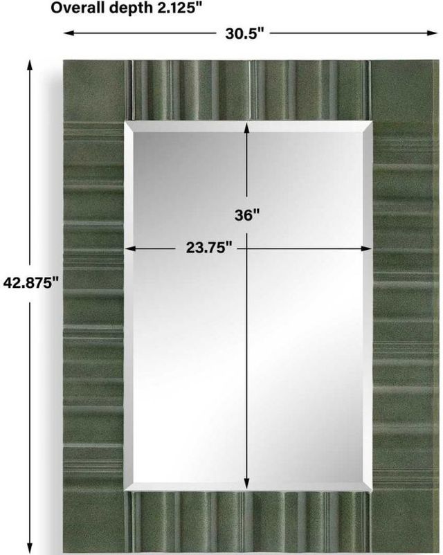 Uttermost® Quincey Olive Green Mirror-3