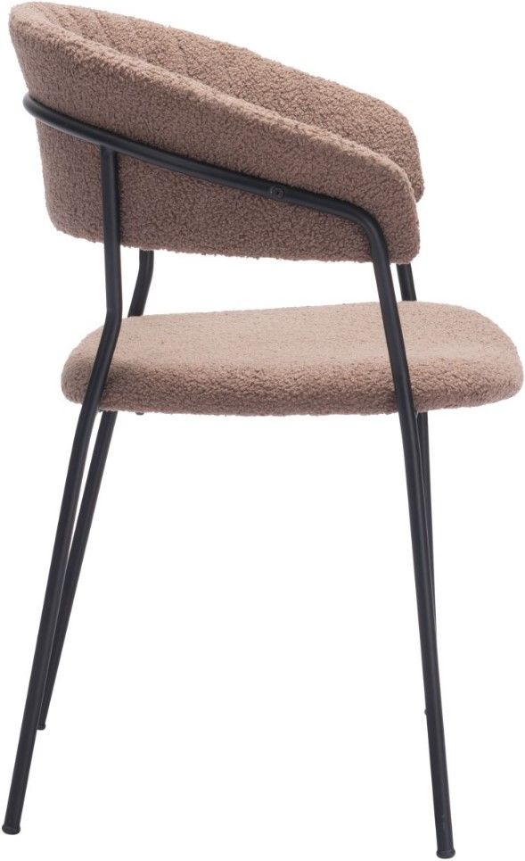 Zuo® Modern Josephine 2-Piece Black/Brown Dining Arm Chair Set-2