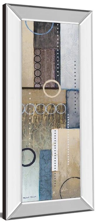 Classy Art Color of Rain l by Michael Marcon Mirror Framed Wall Art-1