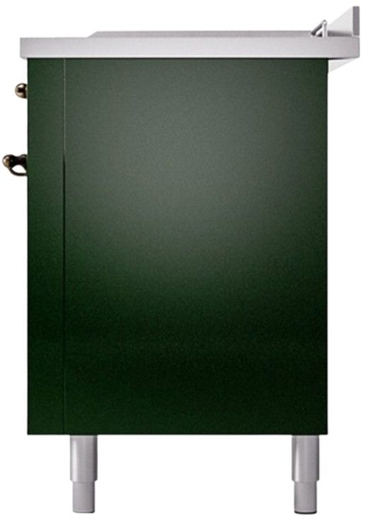Ilve® Nostalgie II Series 60" Emerald Green Pro Style Dual Fuel Range-3