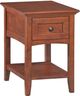 Whittier Wood® Furniture McKenzie Glazed Antique Cherry Chair Side Table-0