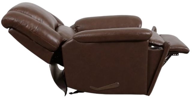 Flexsteel® Customizable Plush Leather Manual Gliding Recliner-1