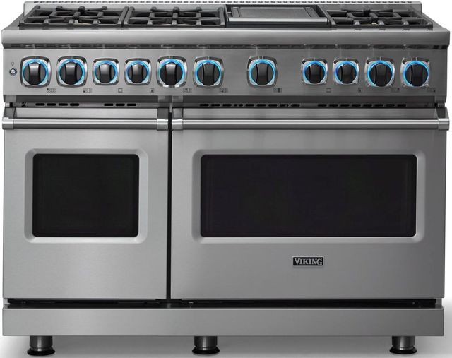 Viking® 7 Series 48" Stainless Steel Pro Style Dual Fuel Range-3