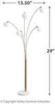 Signature Design by Ashley® Taliya Champagne/White Floor Lamp-2