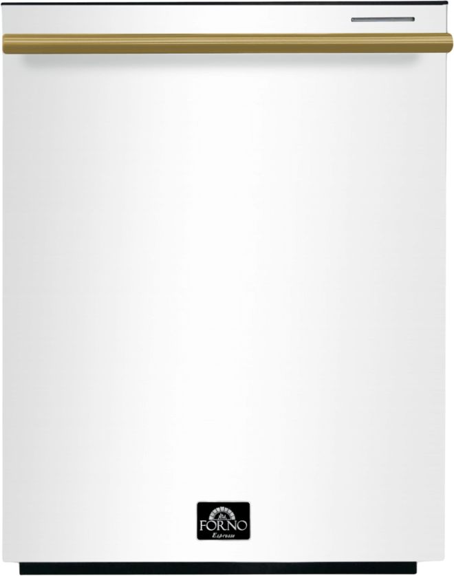 FORNO® Pozzo 30" White Top Control Dishwasher