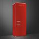 Smeg Retro Style 28 in. 18.0 Cu. Ft. Red Bottom Freezer Refrigerator-2
