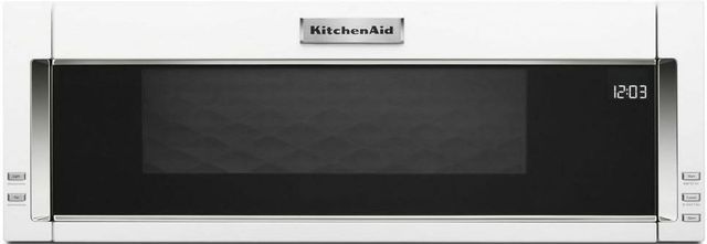 KitchenAid® 1.1 Cu. Ft. White Over The Range Microwave Hood Combination-0